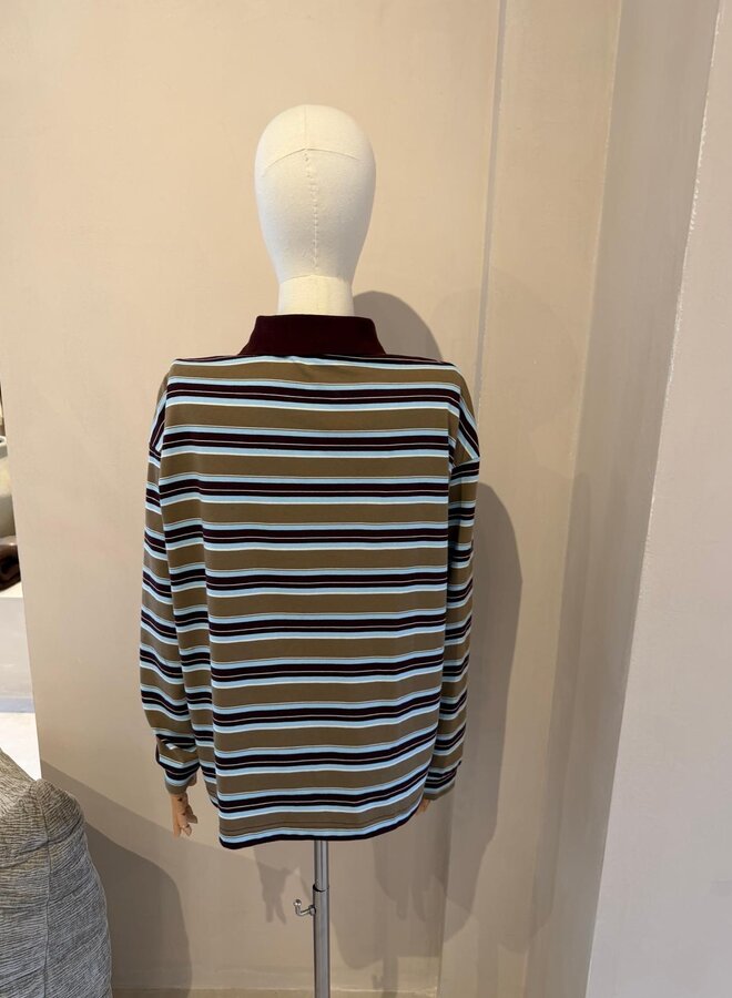 Pull Tommy Loves Stripes - Kaki