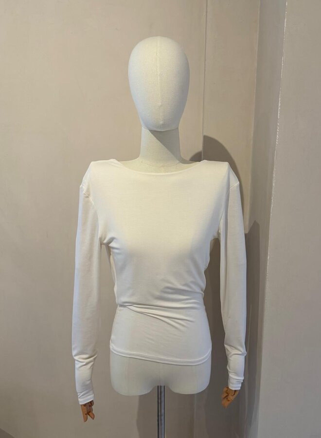 Livia Backless Top - Blanc