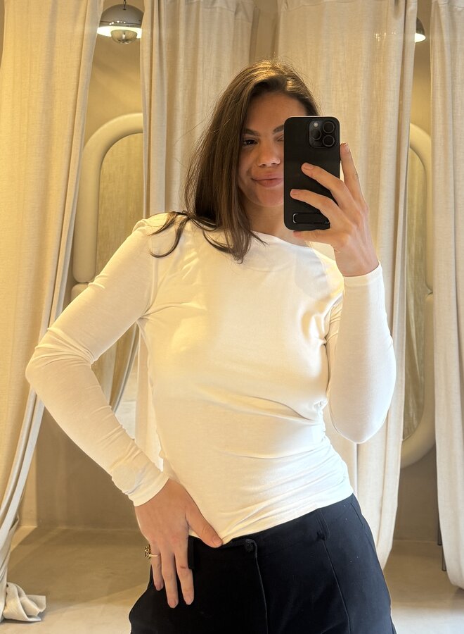 Livia Backless Top - Blanc