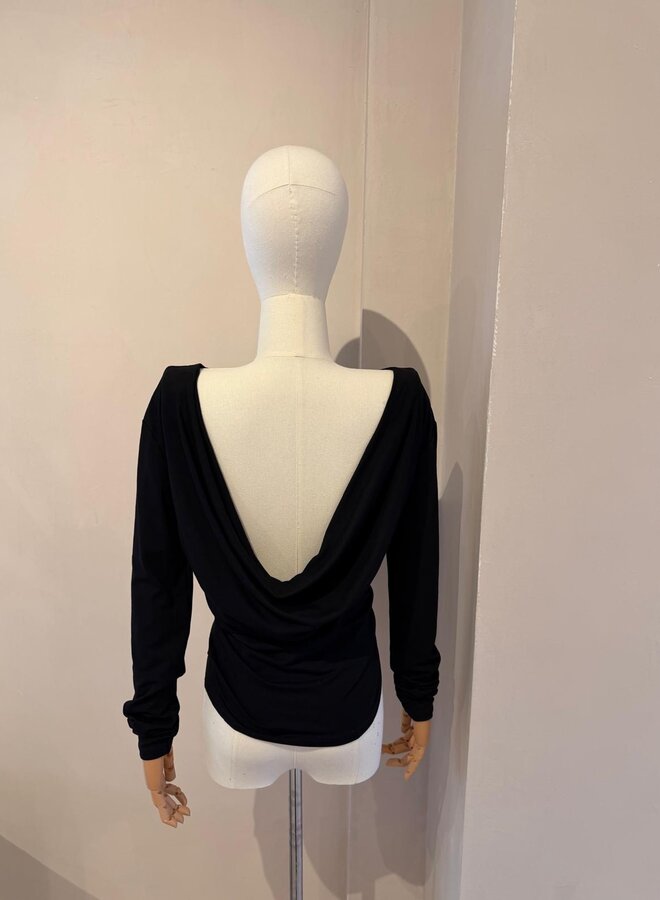 Livia Backless Top - Noir