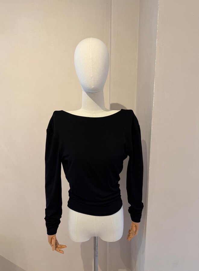 Livia Backless Top - Noir