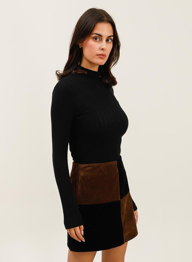 Checkmate Jupe - Marron et Noir