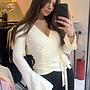 Candice Wrap Top - Ecru