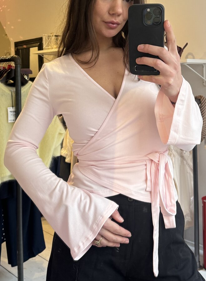 Candice Wrap Top - Rose