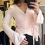 Candice Wrap Top - Rose