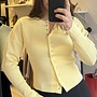 Top Luc Ce - Button Me - Jaune