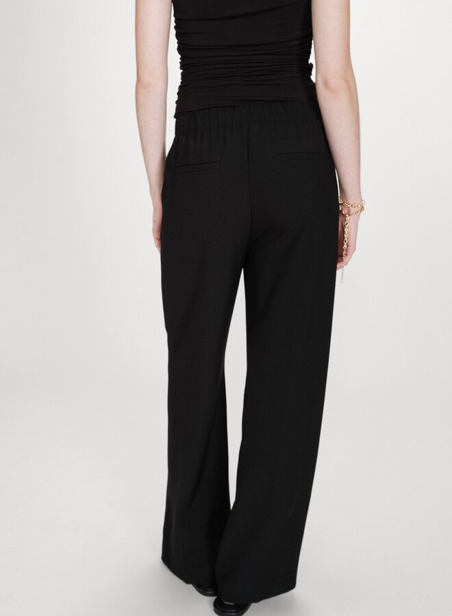 G&M - Straight Tailored Trousers Valigny - Noir