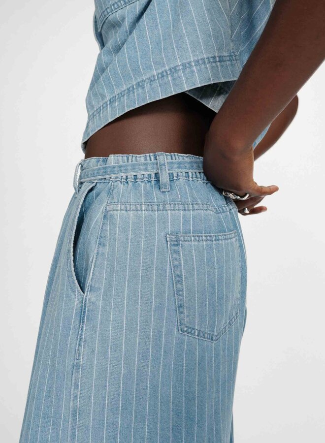 G&M - Loose-Fit Jeans Pompon - Striped Bleu