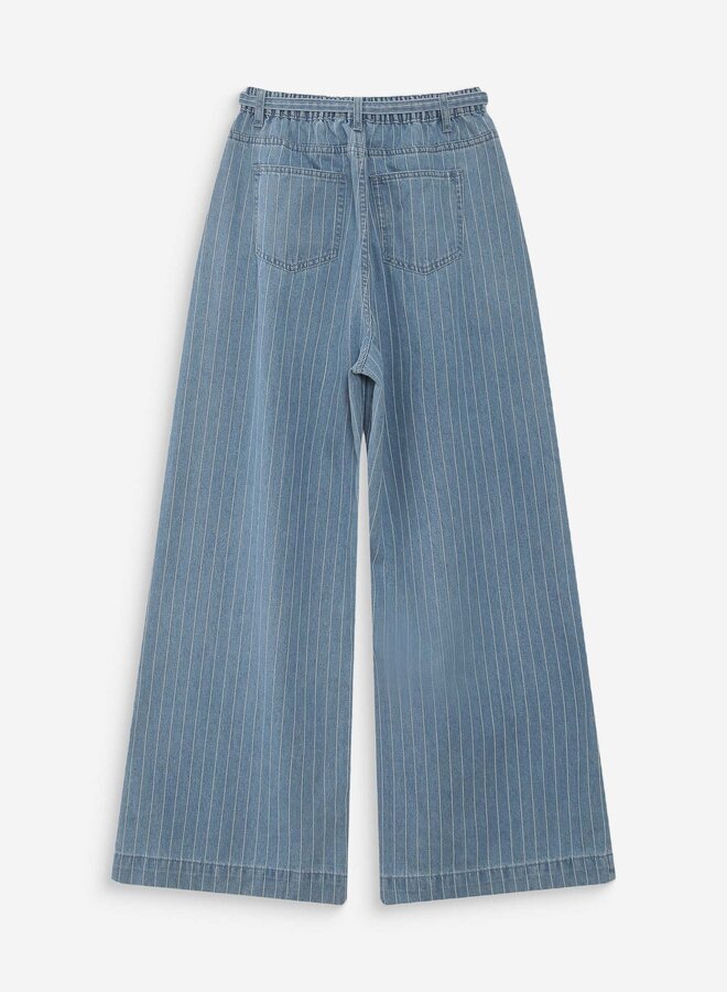 G&M - Loose-Fit Jeans Pompon - Striped Bleu