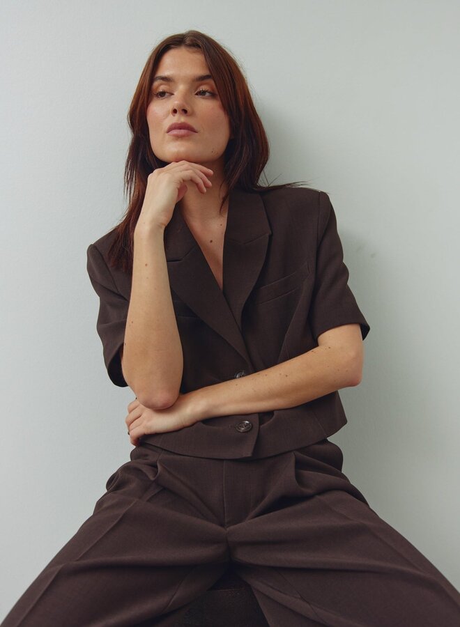 Noella - N Darrel HW Pants - Chocolate