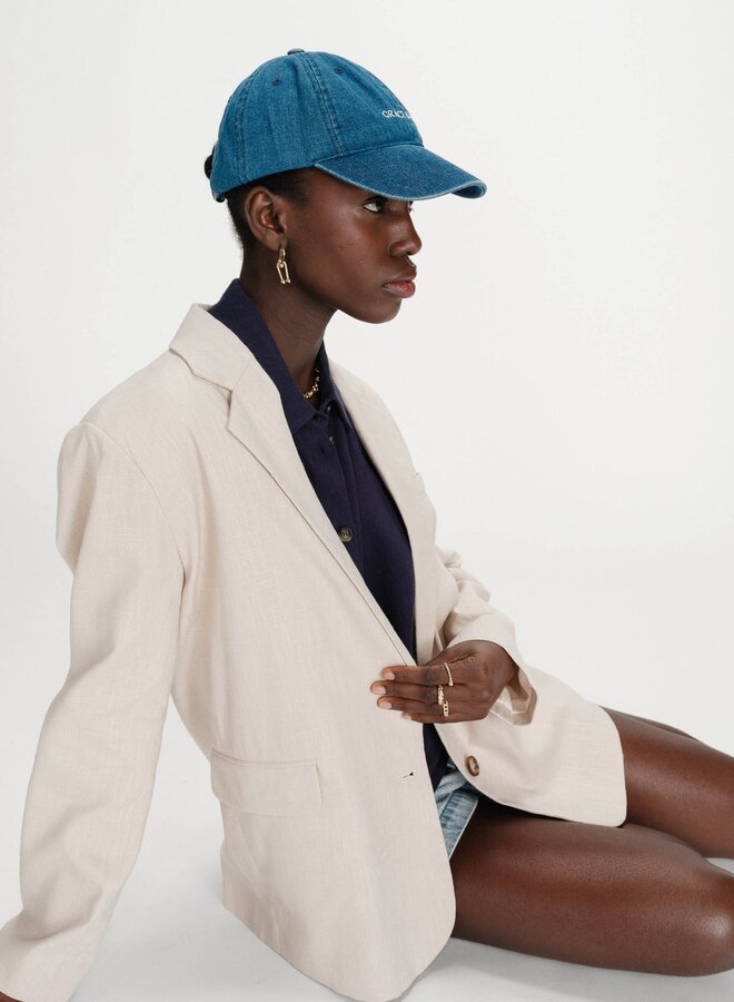 G&M - Linen and Cotton Blazer Velize - Sable