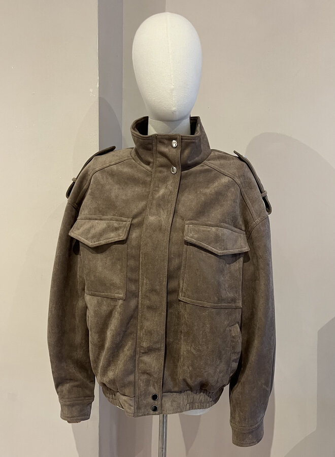 Alix Bomber - Taupe