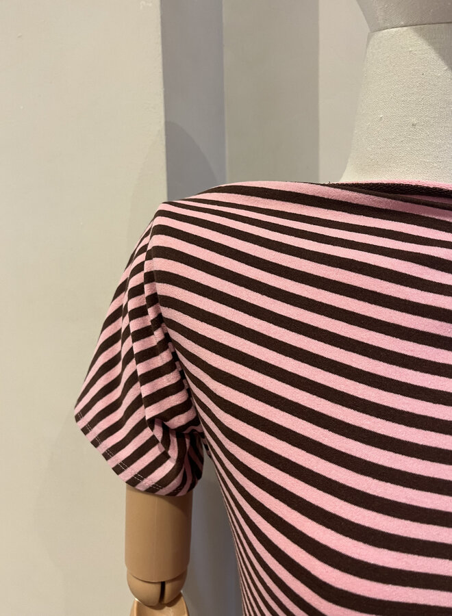 Honey Bee Off Shoulder Top - Rose et Marron