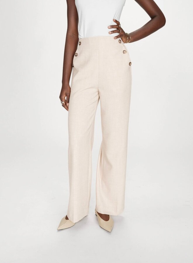 G&M - Linen Tailored Trousers Vanelis - Sable