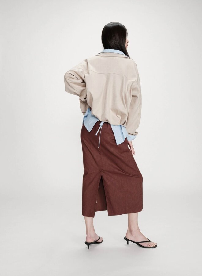 G&M - Veste Bomber Verve Suedine - Grege