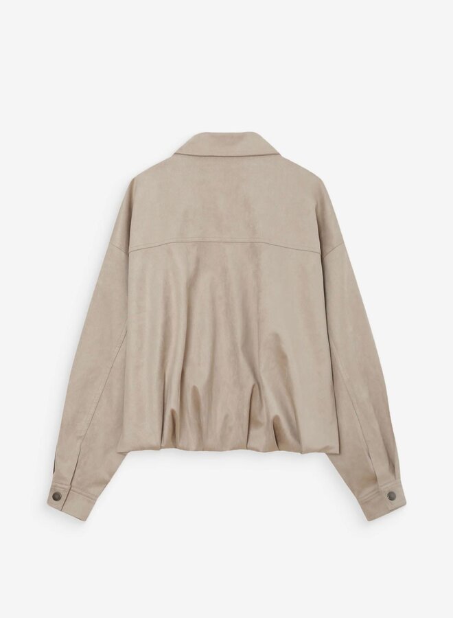 G&M - Veste Bomber Verve Suedine - Grege