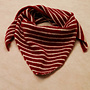 Scarf Billie Stripes - Rouge et Beige