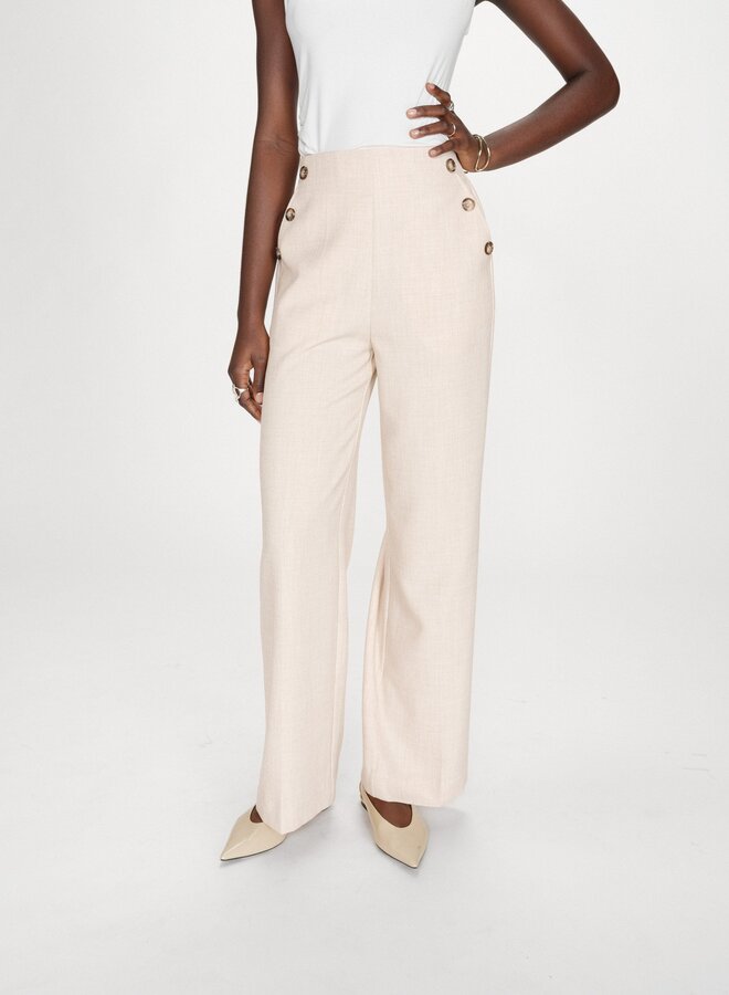 G&M - Straight Tailored Trousers Valigny - Sable
