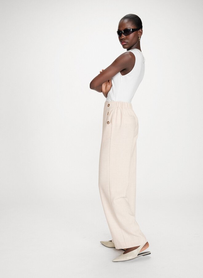 G&M - Straight Tailored Trousers Valigny - Sable