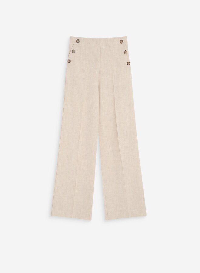 G&M - Straight Tailored Trousers Valigny - Sable
