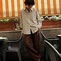 G&M - Linen Tailored Trousers Vanelis - Chocolat