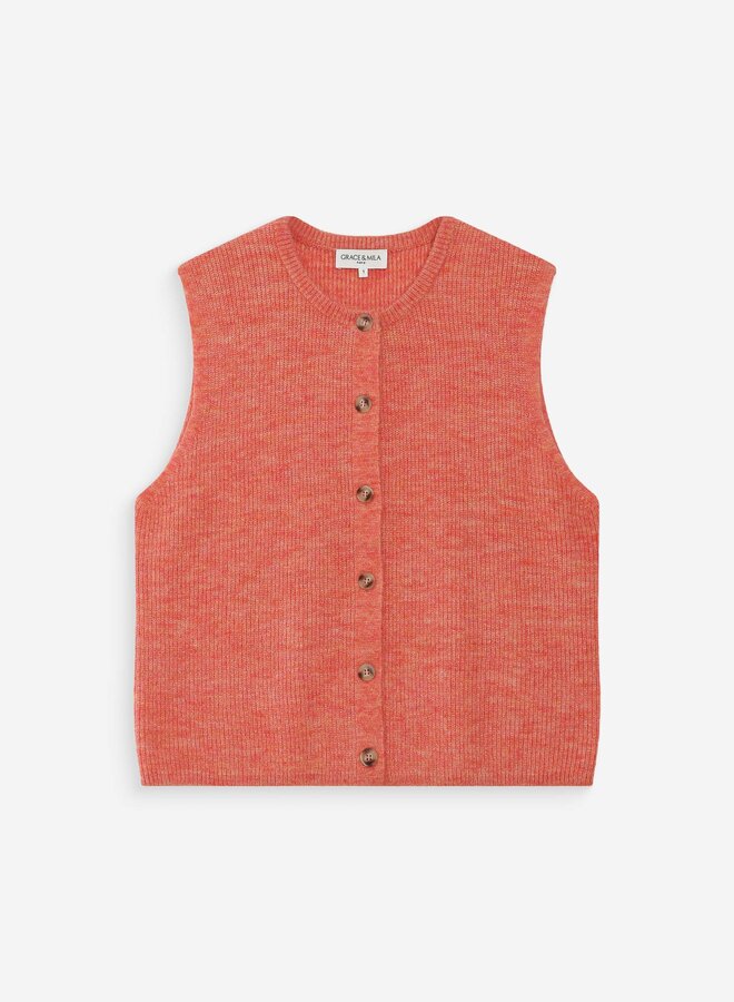 G&M - Cardigan Vollando - Corail