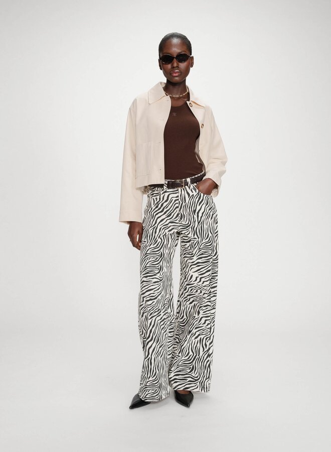 G&M - Loose Zebra Printed Jeans Socca - Zebre