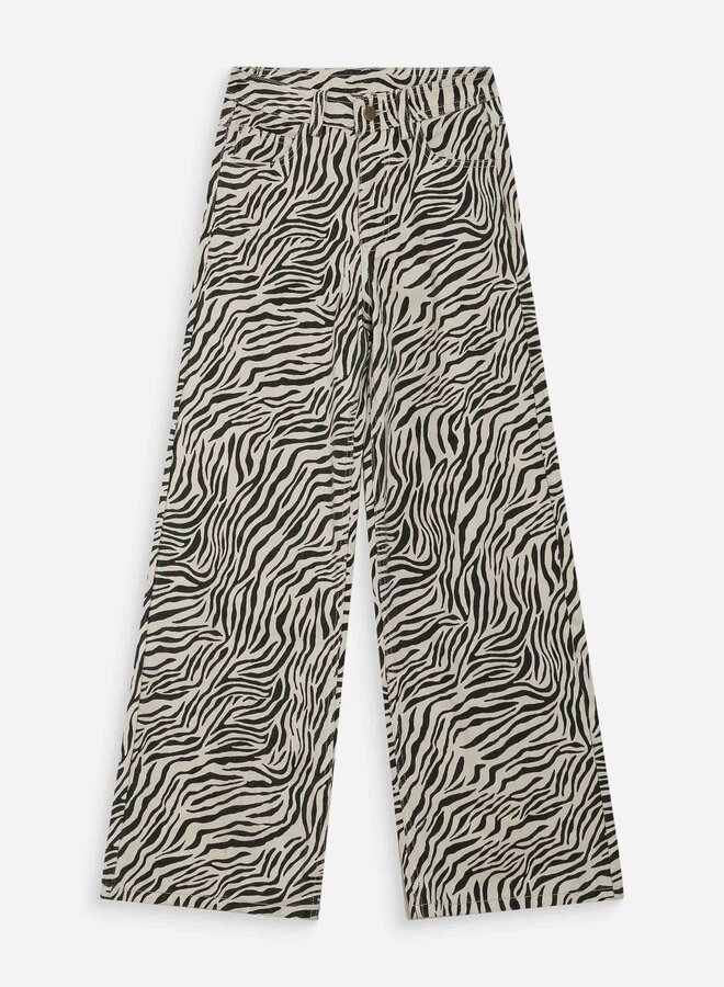 G&M - Loose Zebra Printed Jeans Socca - Zebre