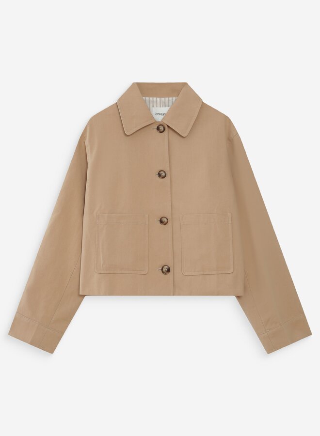 G&M - Short Cotton Jacket Veronica - Sable