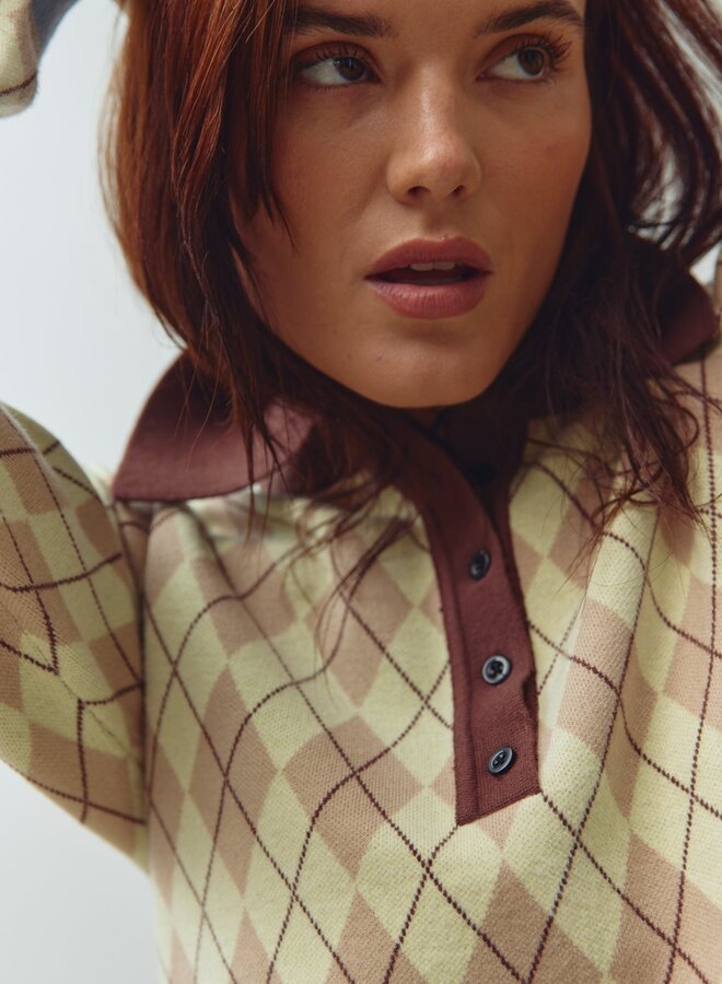 Noella - N-Makayla Knit - Diya Yellow Check