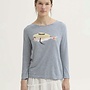 Nice Things - Stripe "Provencal Fish" T-Shirt - Navy