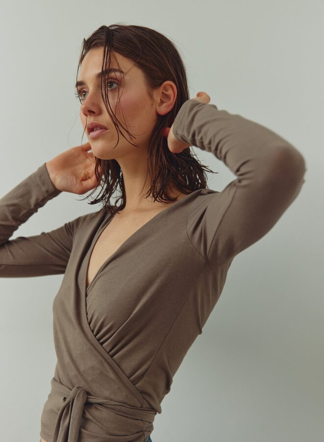 Noella - N-Maddie Top - Timber Wolf