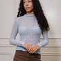 Lace Staple Top - Bleu Ciel