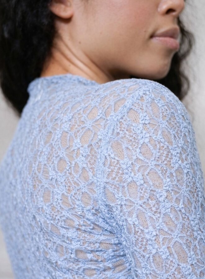 Lace Staple Top - Bleu Ciel