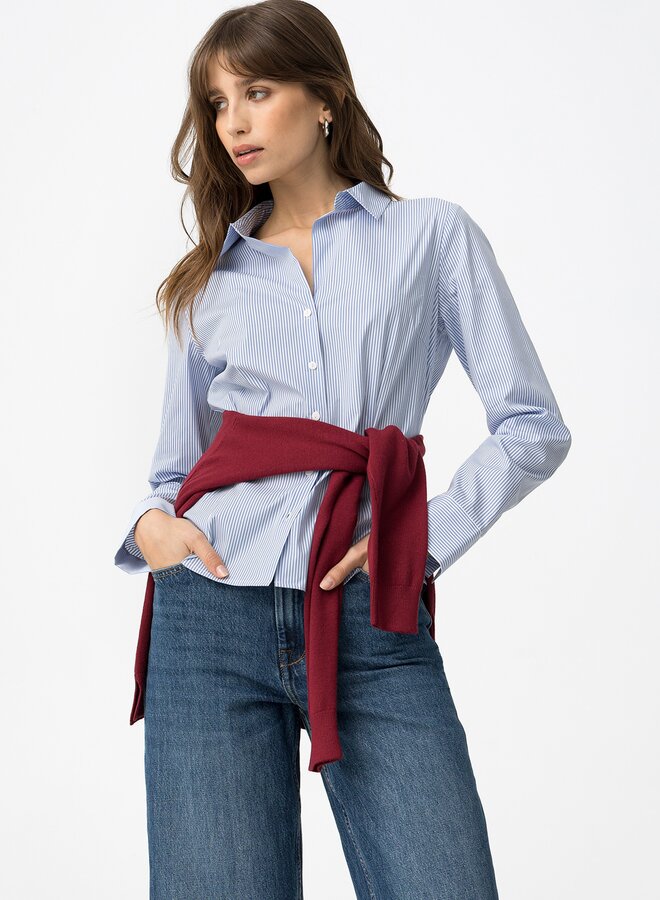 Tiffosi - Beto Blouse - Blue & White