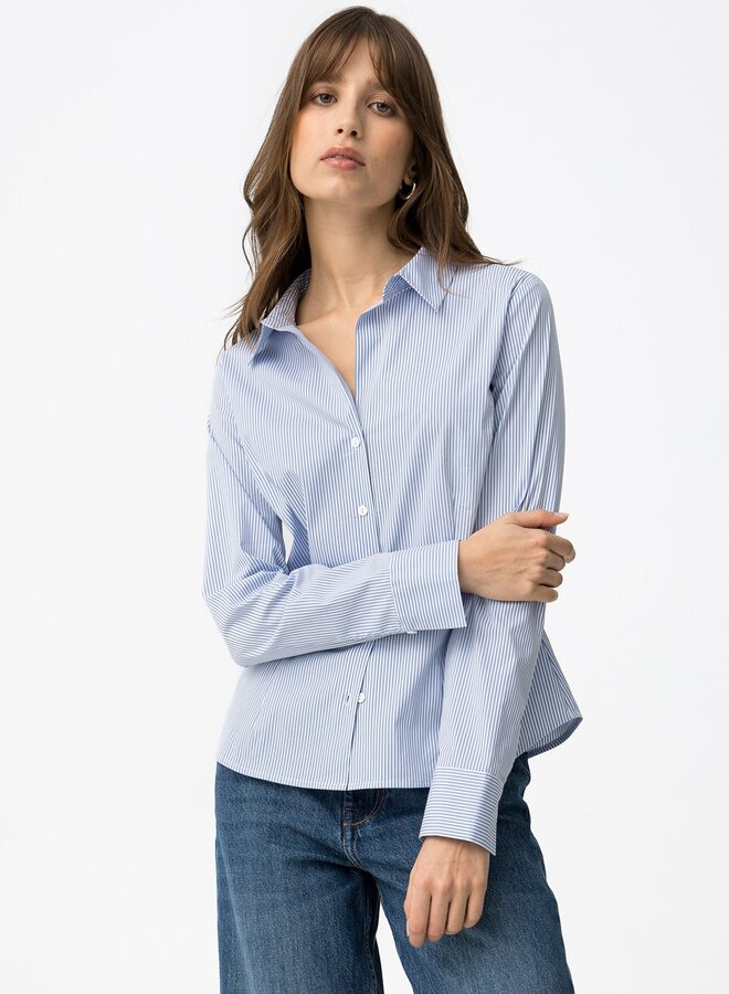 Tiffosi - Beto Blouse - Blue & White