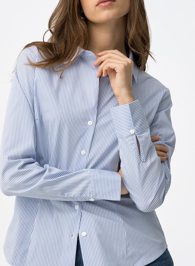 Tiffosi - Beto Blouse - Blue & White