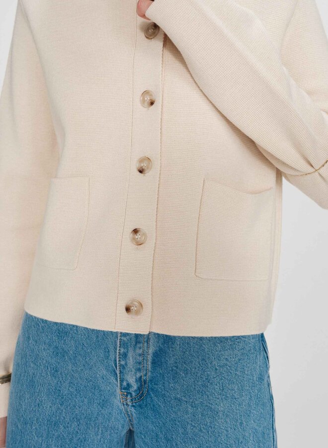 G&M - Buttoned Cardigan Maelys - Amande