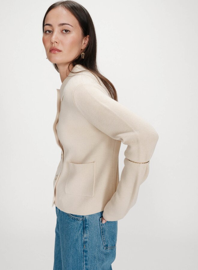 G&M - Buttoned Cardigan Maelys - Amande