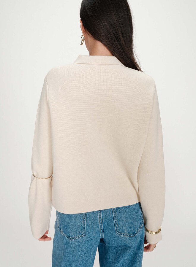 G&M - Buttoned Cardigan Maelys - Amande