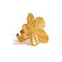 JAZZY - No Rain No Flowers - Big Flower Ring - Gold