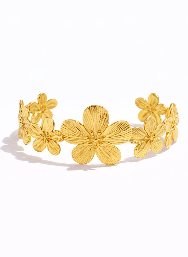 JAZZY - No Rain No Flowers Arm Cuff - Gold