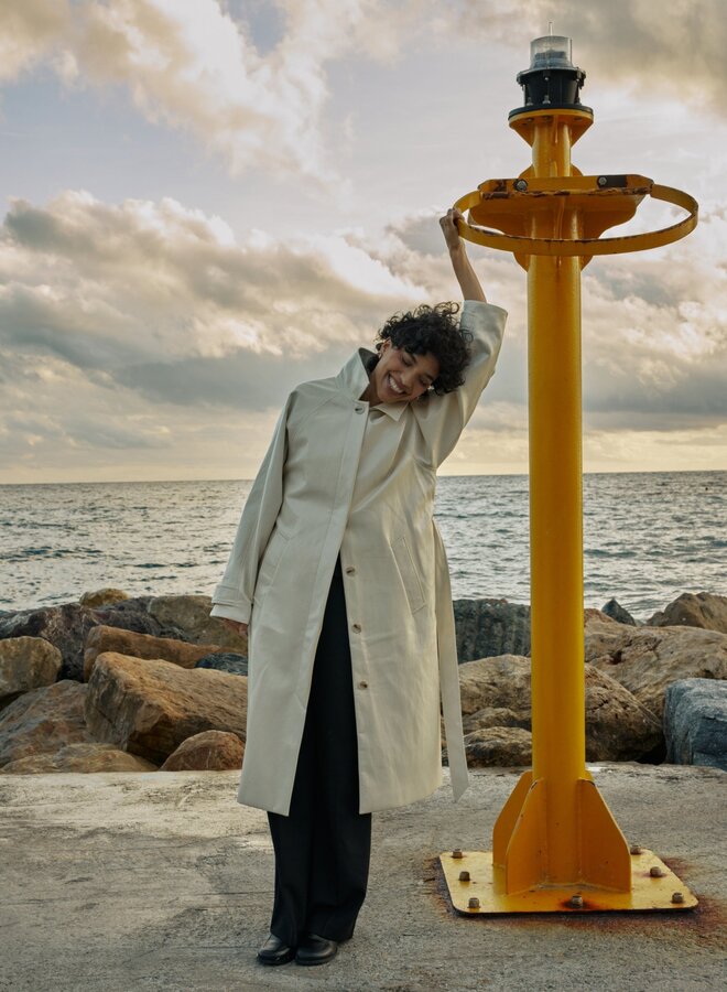 G&M - Trench Coat Velours - Vanille