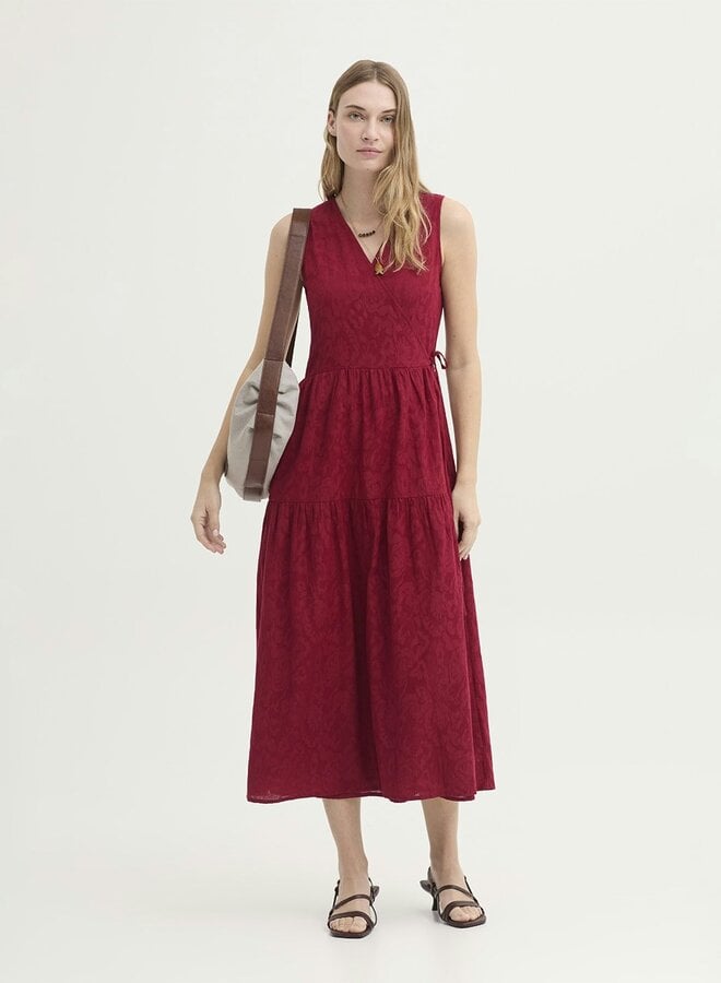 Nice Things - Flowers Jacquard Dress - Intense Red