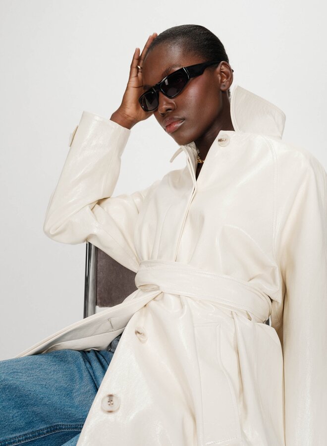 G&M - Trench Coat Velours - Vanille