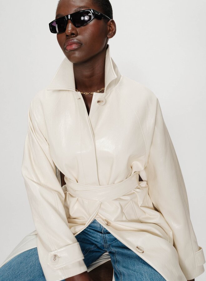 G&M - Trench Coat Velours - Vanille