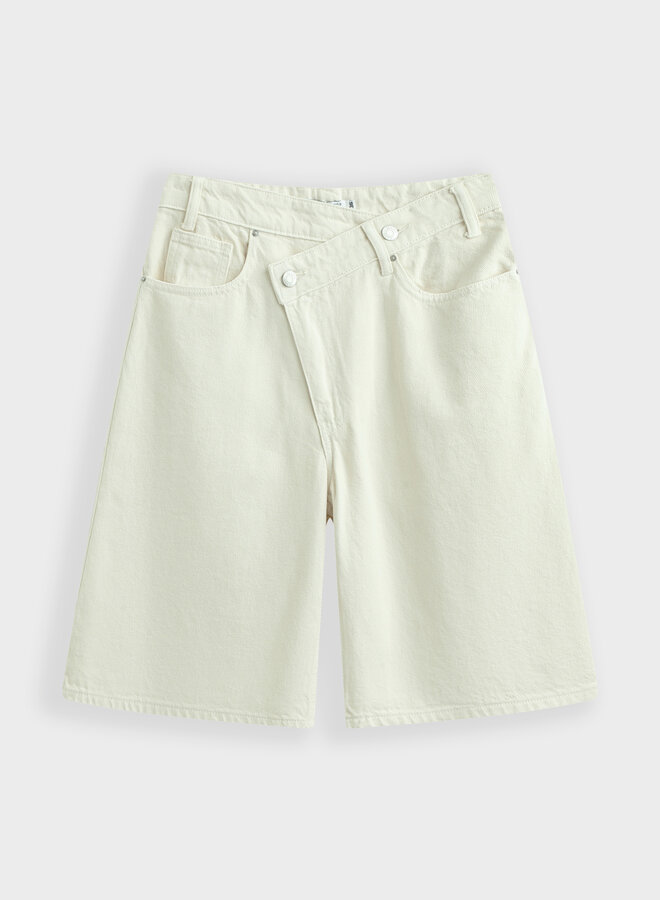 Bermuda Denim Short - Ecru