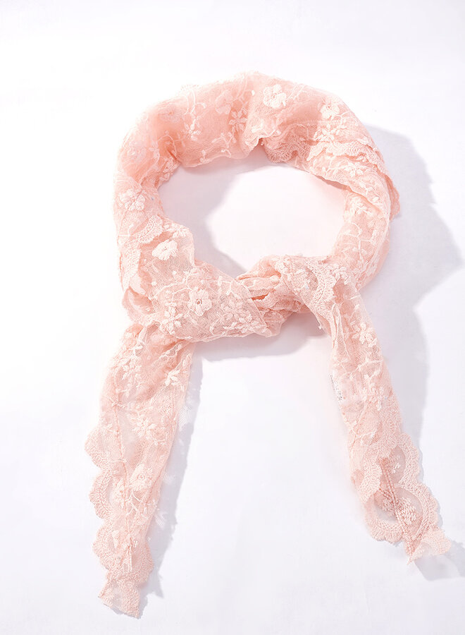 Lace Scarf - Rose