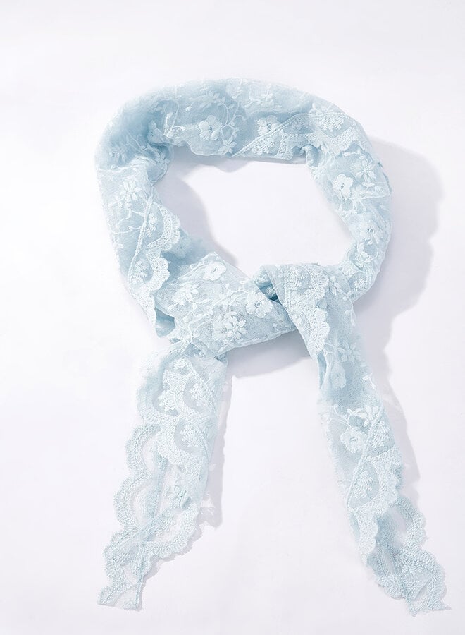 Lace Scarf - Blue