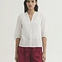 Nice Things - Checkered Jacquard Shirt - White